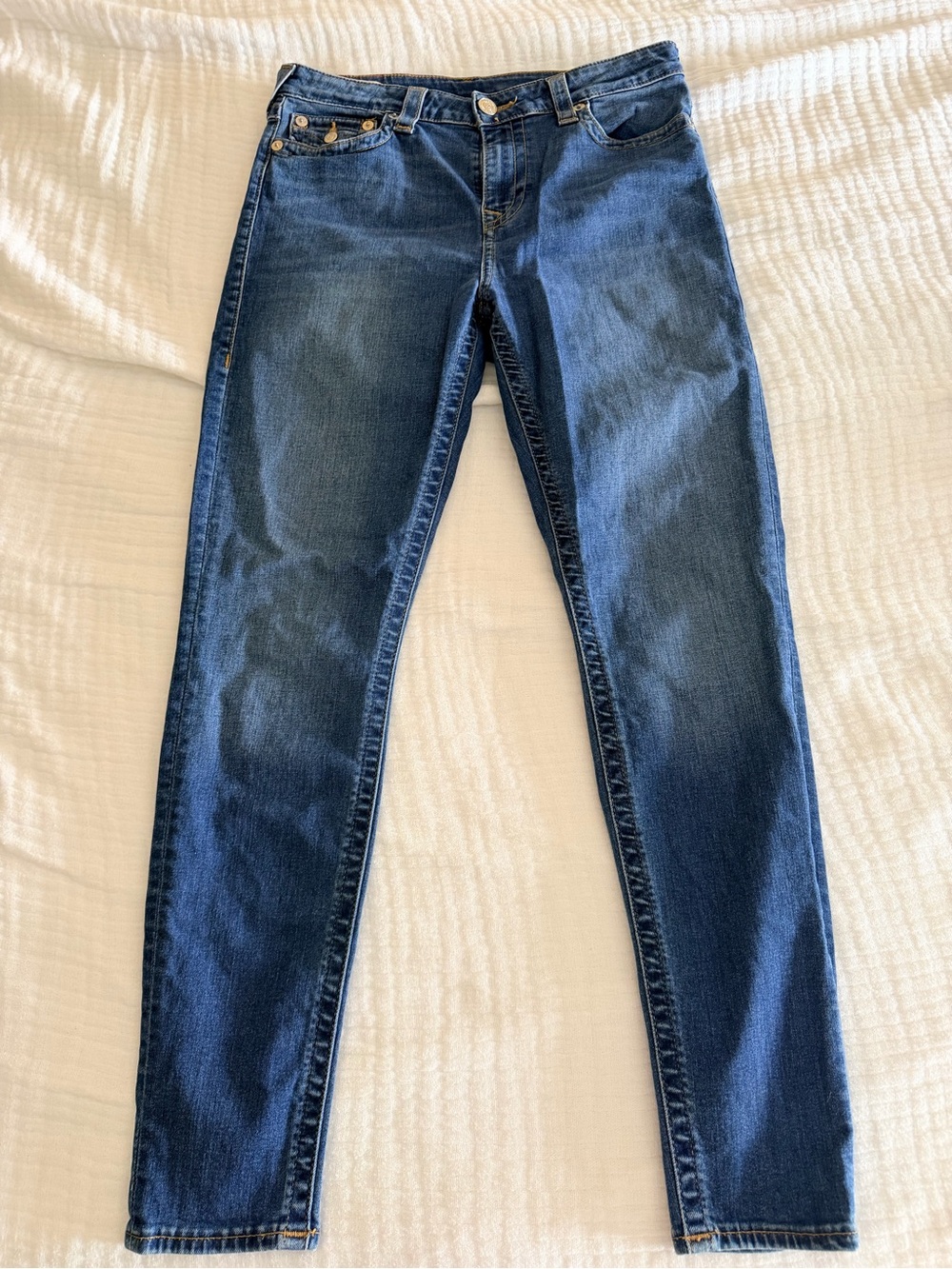 True Religion Skinny Jeans in Dark Indigo Wash